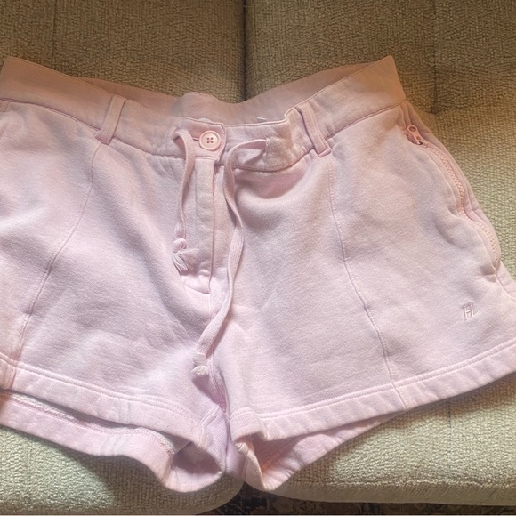 Helmut Lang Women’s Pink Shorts Drawstring zipper pockets size 10 - Picture 9 of 16